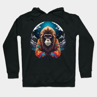 Snow Monkey Earth Day Hoodie